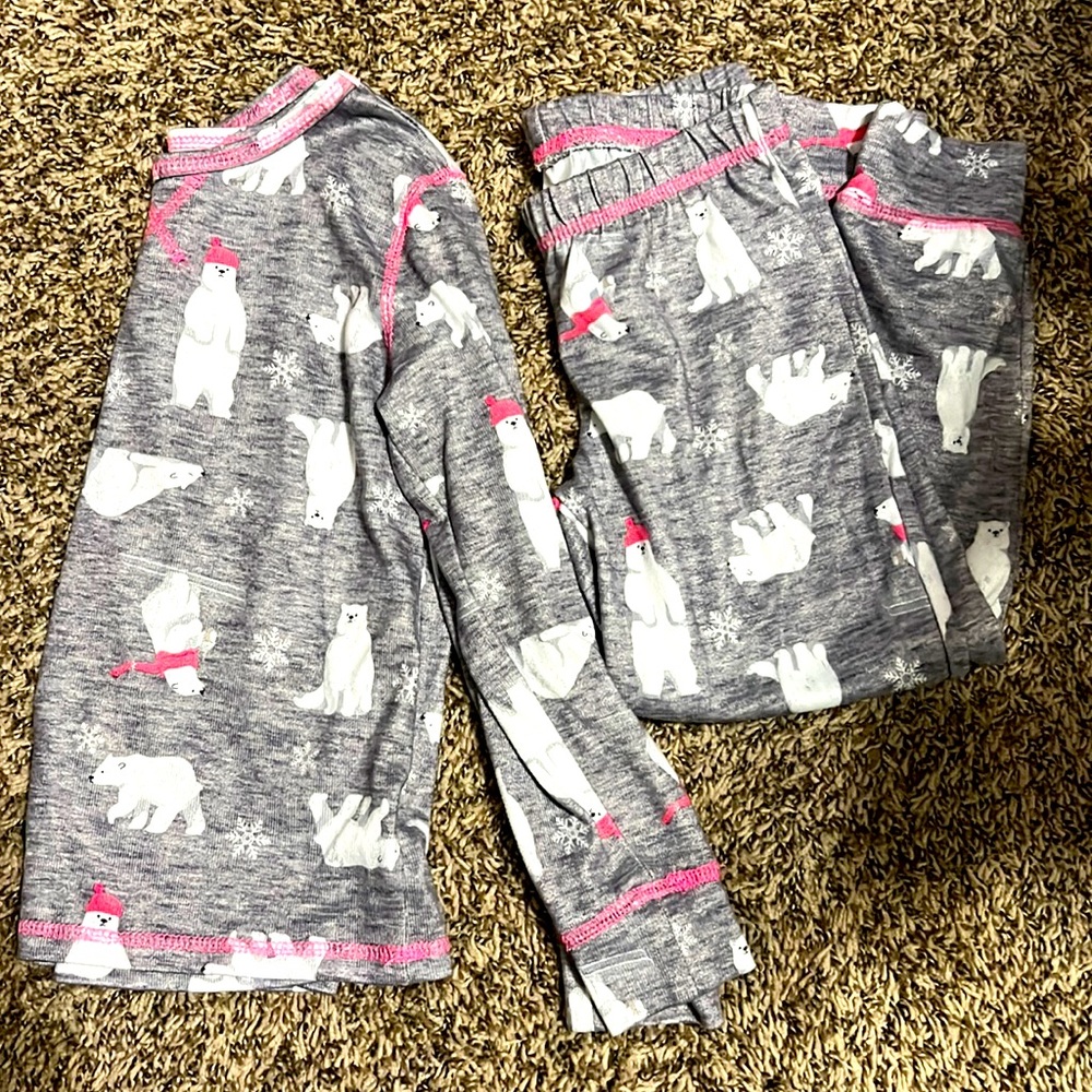Justice Sleep Size XS (5/6) Polar Bear Pajama Set